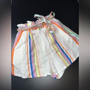 H&M | Lemlem | Colorful Striped Belted Shorts size XS NWT